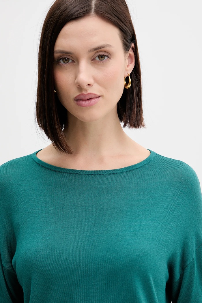 United Colors of Benetton sweter turkusowy 103VD10AV