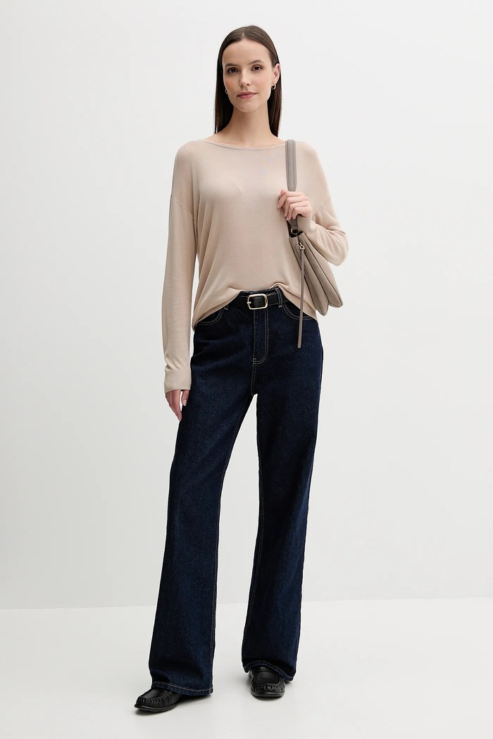 Sveter United Colors of Benetton 103VD10AV béžová AW25