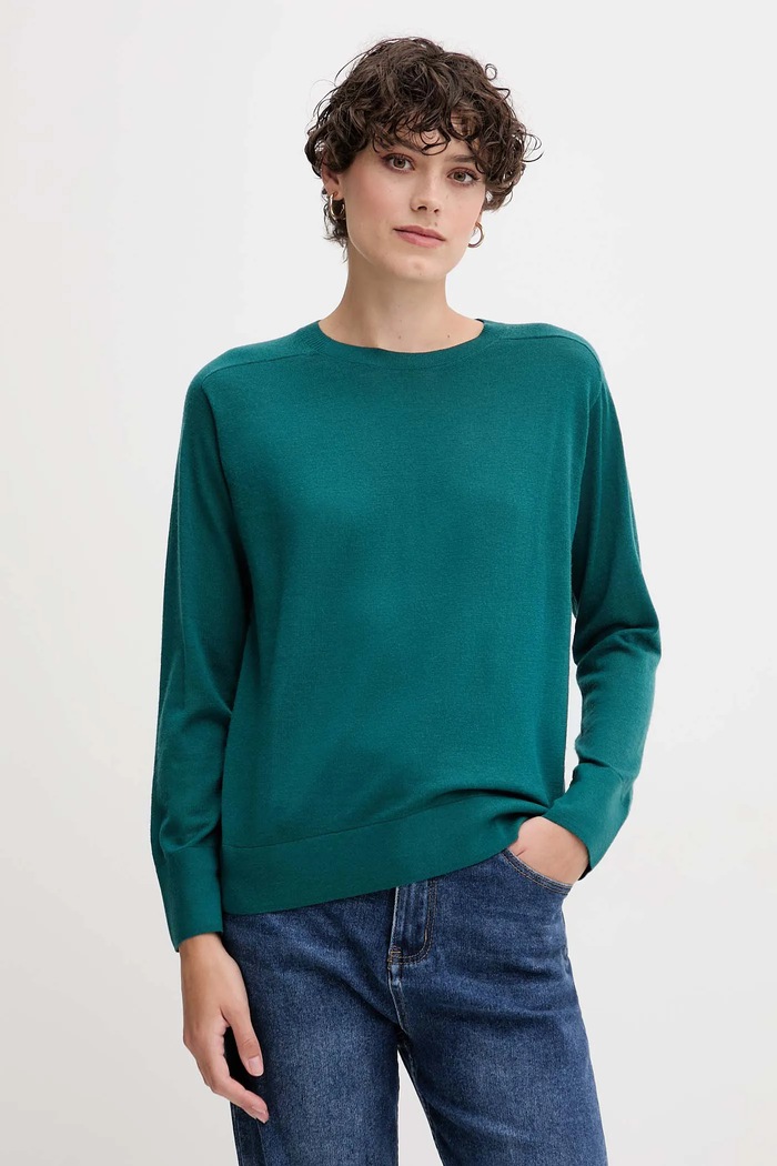 Vlnený sveter United Colors of Benetton vlna tyrkysová 11AHD10CV