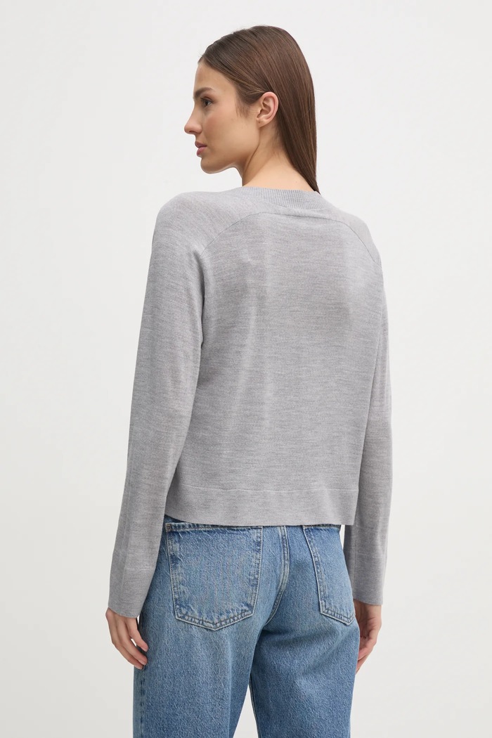 Îmbrăcăminte United Colors of Benetton cardigan din lana 11AHD604R gri