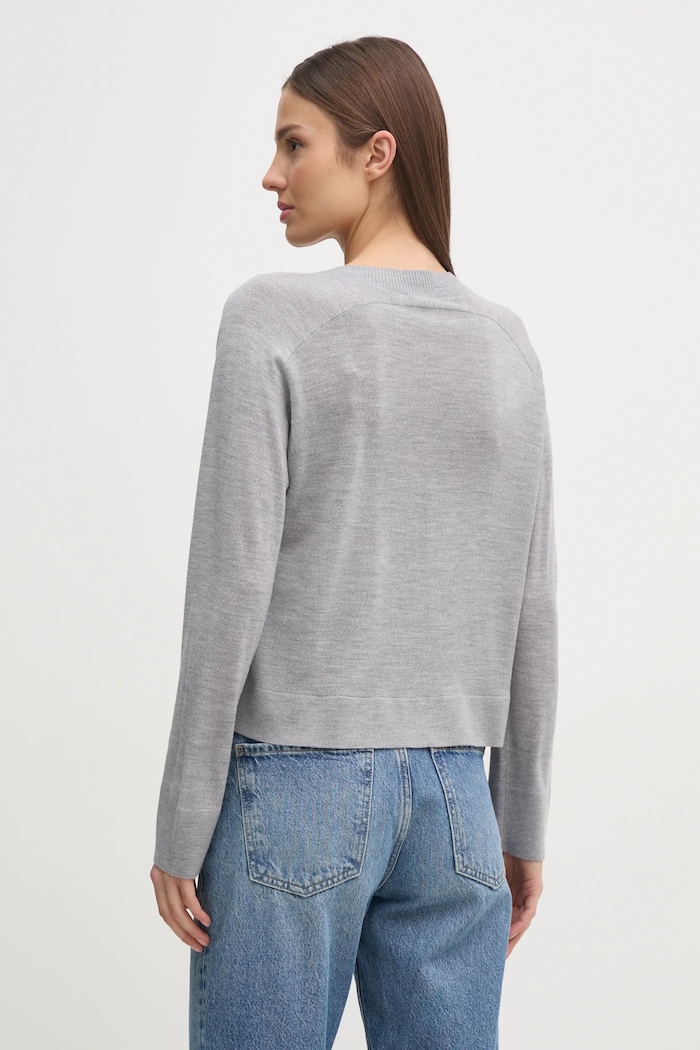 Îmbrăcăminte United Colors of Benetton cardigan din lana 11AHD604R gri