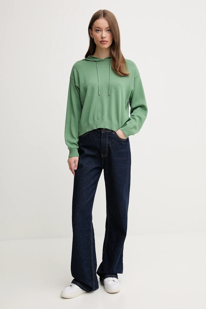 Bavlněný svetr United Colors of Benetton 1294D203T zelená SS25