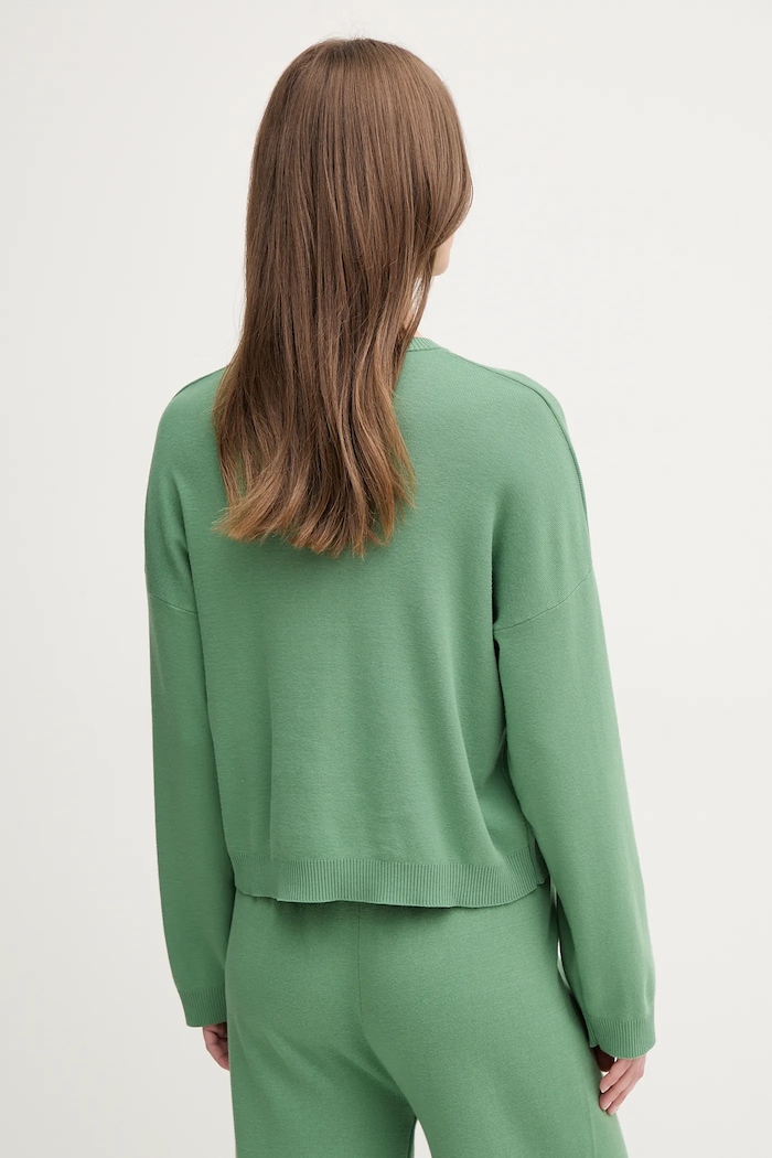 Îmbrăcăminte United Colors of Benetton pulover de bumbac 1091D10D6 verde