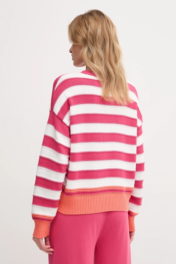 Odzież United Colors of Benetton sweter bawełniany 1494E10CW różowy