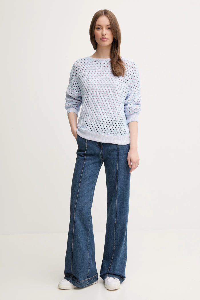 Pulover United Colors of Benetton 1194E10D9 plava SS25