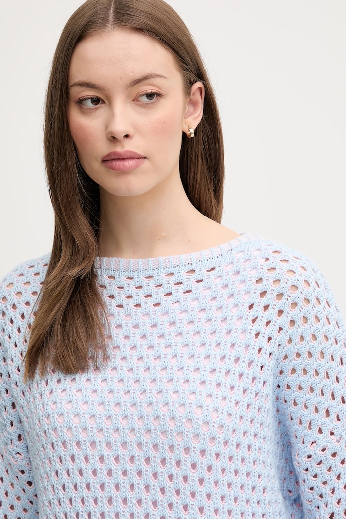 Pulover United Colors of Benetton plava 1194E10D9