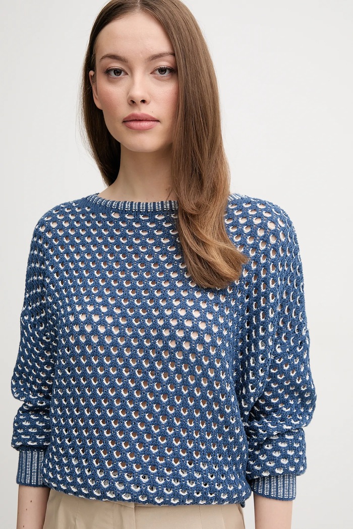 Pulover United Colors of Benetton mornarsko plava 1194E10D9