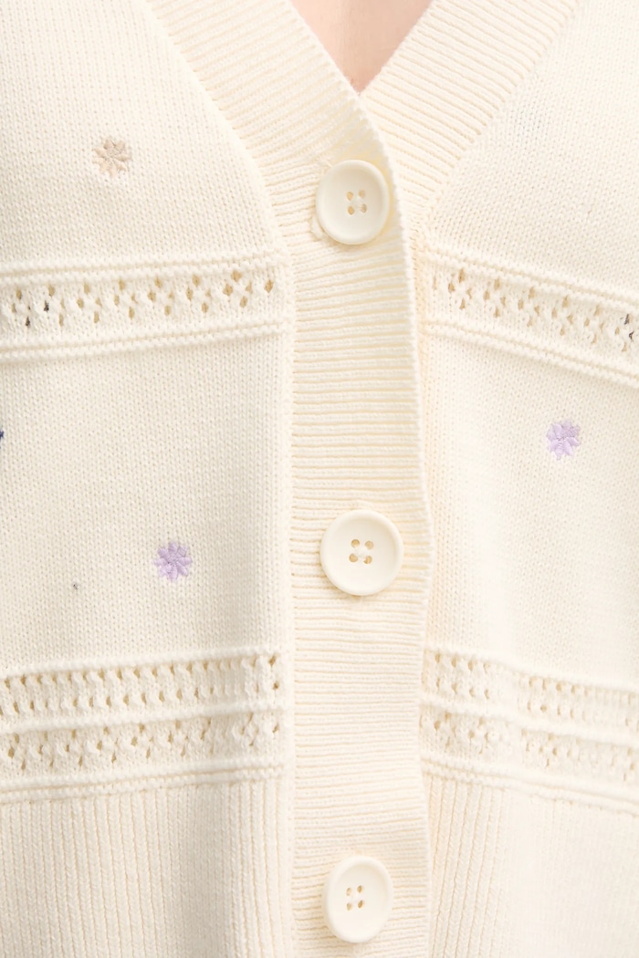 Bavlněný kardigan United Colors of Benetton 10C1E604W béžová