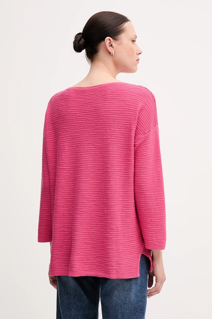 Odzież United Colors of Benetton sweter z domieszką lnu 115GD10CT różowy