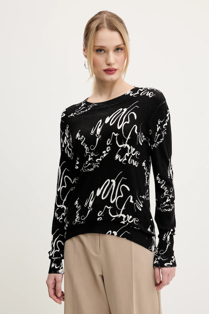 Desigual sweter MALMO pozostałe czarny 25SWJF04