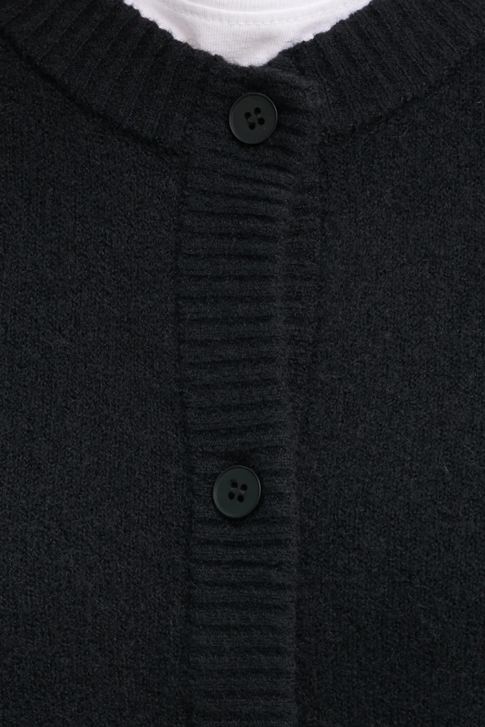 American Vintage kardigan z domieszką wełny DAM19EE25 czarny