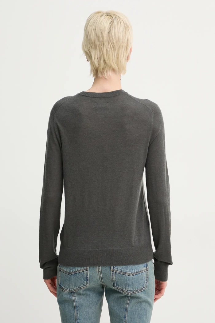 Oblečenie Kašmírový sveter ZADIG&VOLTAIRE KWSW02705.23 sivá