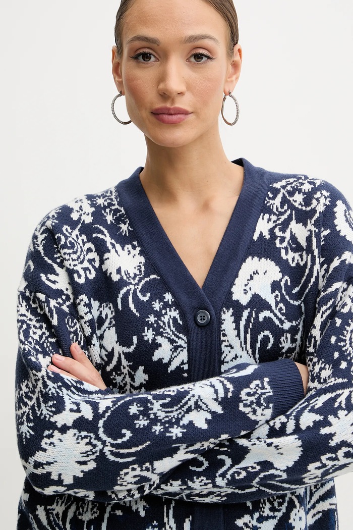 Îmbrăcăminte Guess cardigan MELINDA W5GR31.Z2ZK2 bleumarin