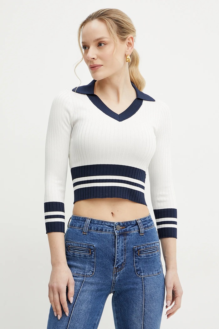Pulover Guess SYDNEY tanka bež W5GR46.Z3L10