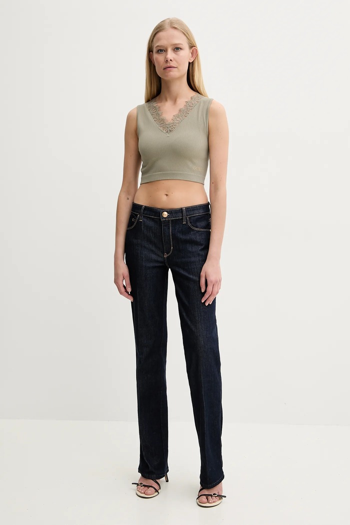Top Guess RAQUEL W5GZ09.Z2ZN0 zelena SS25