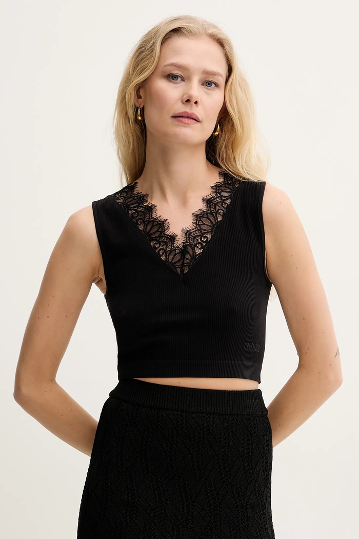 Top Guess RAQUEL slim černá W5GZ09.Z2ZN0