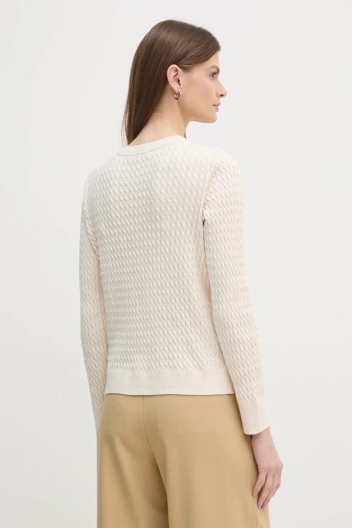 Odzież Tommy Hilfiger sweter bawełniany WW0WW44993 beżowy