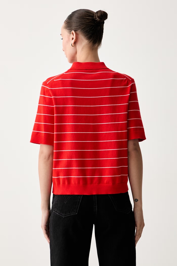 Ρούχα Tommy Hilfiger πουλόβερ γυναικείο βαμβακερό WW0WW44993 κόκκινο