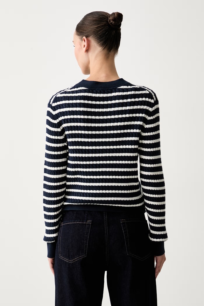 Ρούχα Tommy Hilfiger πουλόβερ γυναικείο βαμβακερό WW0WW44993 σκούρο μπλε