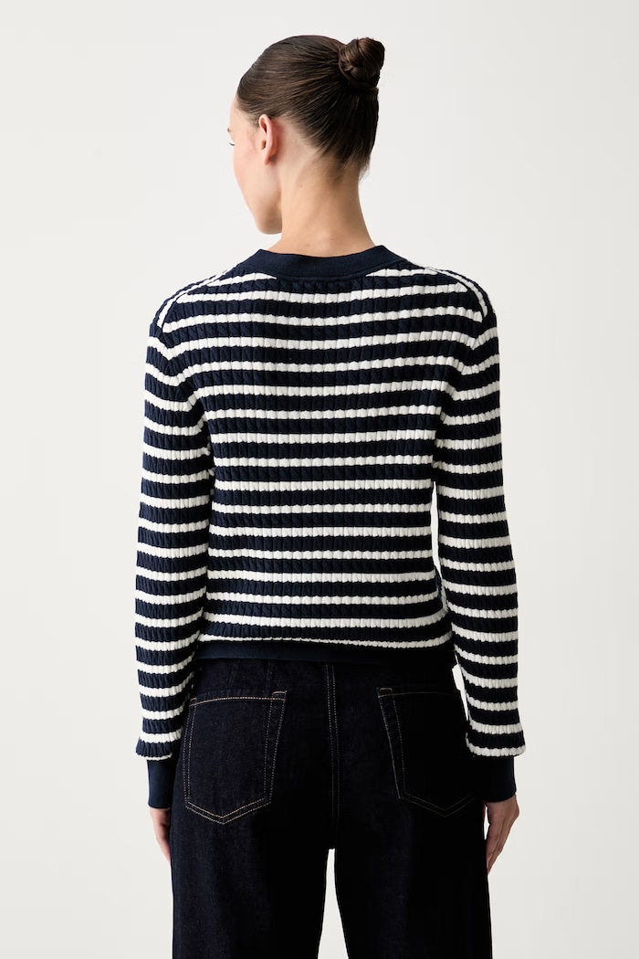 Ρούχα Tommy Hilfiger πουλόβερ γυναικείο βαμβακερό WW0WW44993 σκούρο μπλε