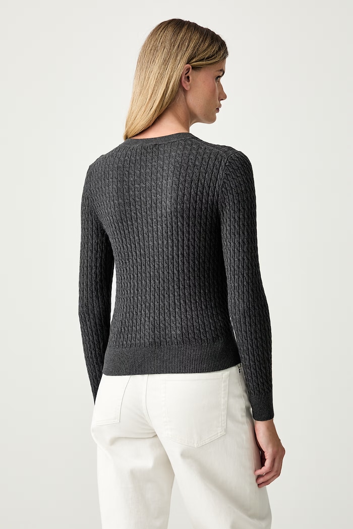 Odzież Tommy Hilfiger sweter damski bawełniany WW0WW44993 szary