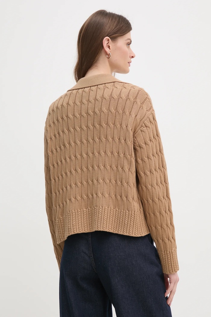 Oblečení Kardigan Tommy Hilfiger WW0WW44501 hnědá