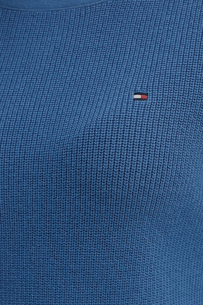 Tommy Hilfiger sveter dámsky bavlnený WW0WW44975 modrá