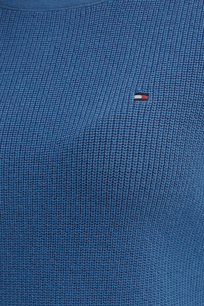 Tommy Hilfiger sveter dámsky bavlnený WW0WW44975 modrá