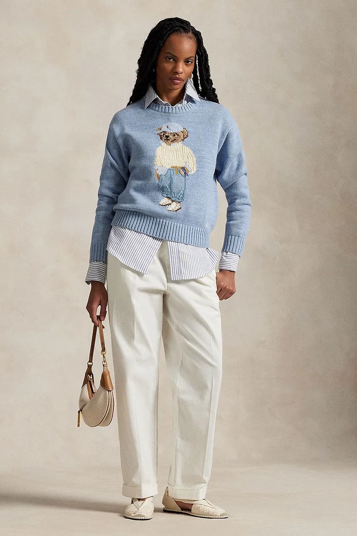Oblečení Bavlněný svetr Polo Ralph Lauren 211965767 modrá