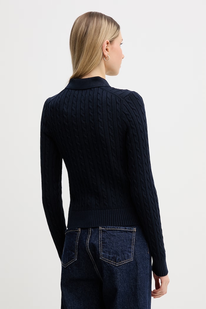 Ρούχα Πλεκτή ζακέτα Polo Ralph Lauren 211971881 σκούρο μπλε