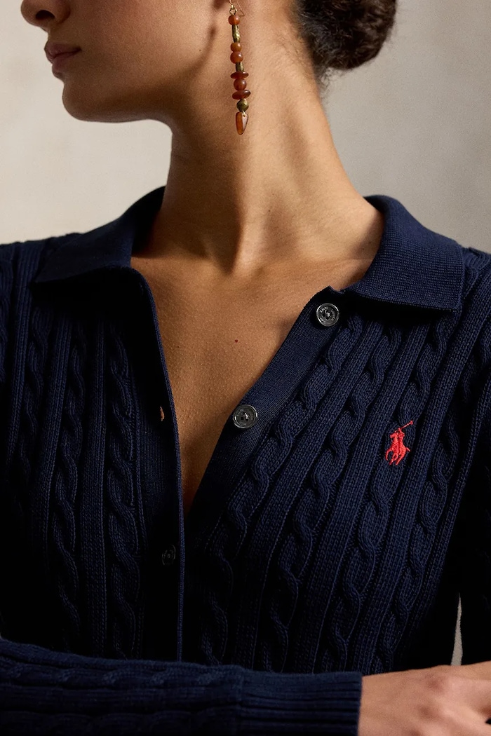 Polo Ralph Lauren кардиган бавовняний жіночий темно-синій 211971881