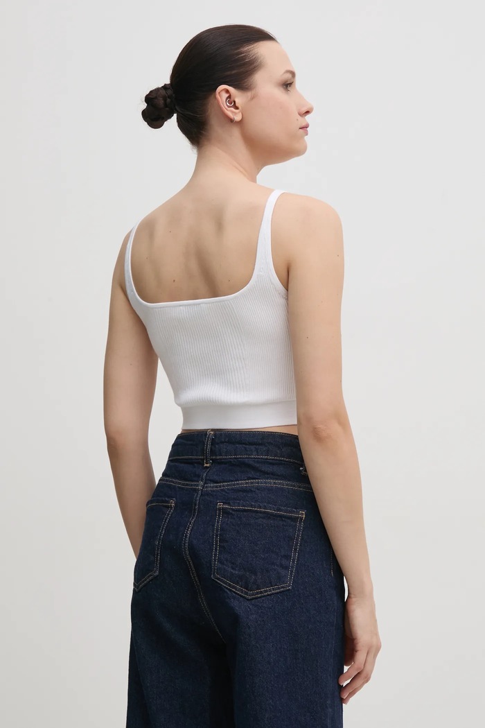Top Calvin Klein Jeans J20J225227 biela SS25