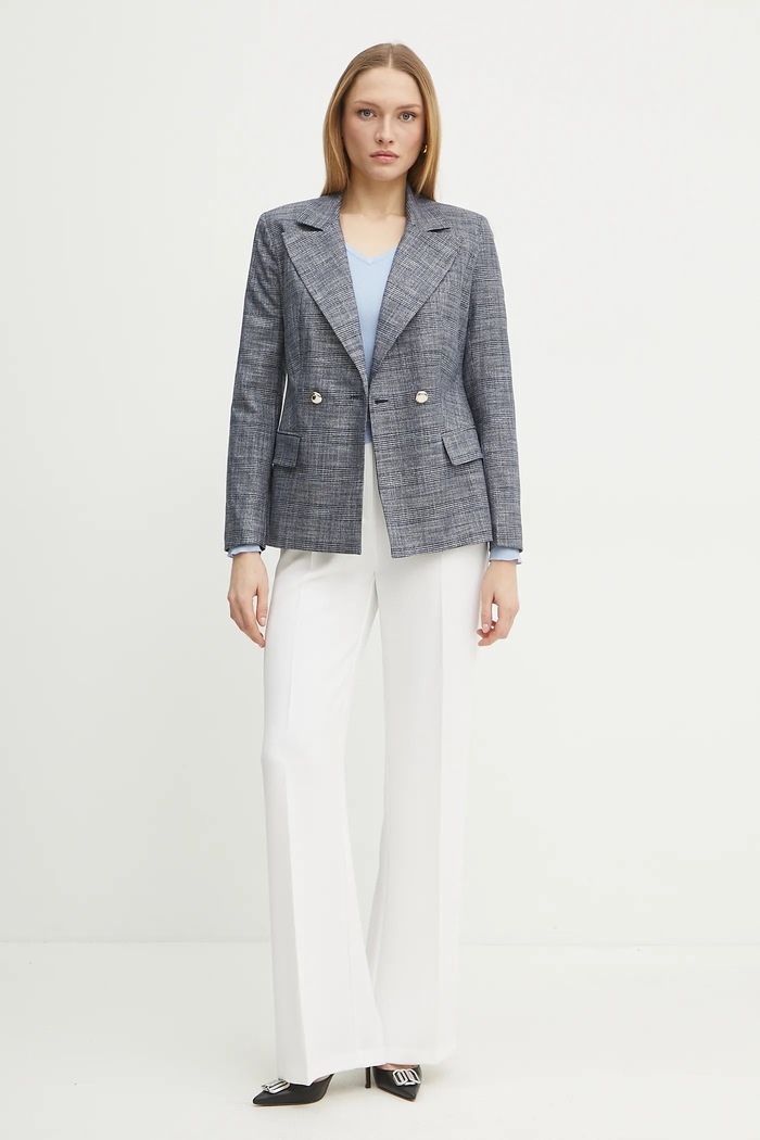 Morgan sweter MIELO MIELO niebieski SS25
