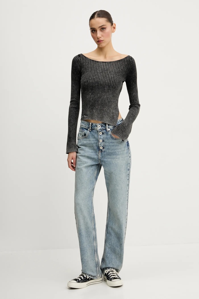 Πουλόβερ Guess Originals W5GR23.Z2V62 γκρί SS25