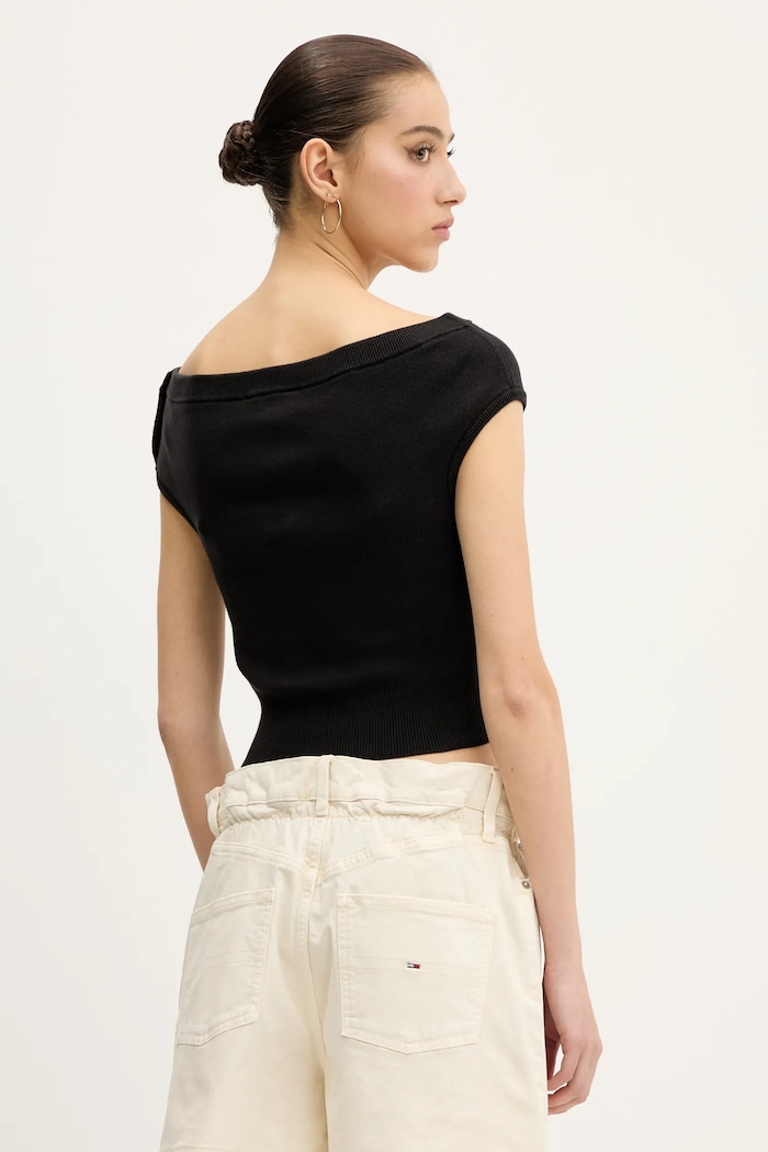 Odjeća Pamučni pulover Tommy Jeans DW0DW20252 crna