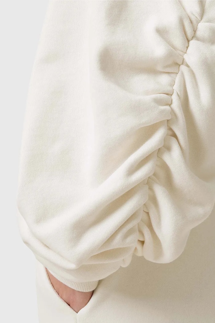 AllSaints pamut melegítőfelső DANI bézs W080JC