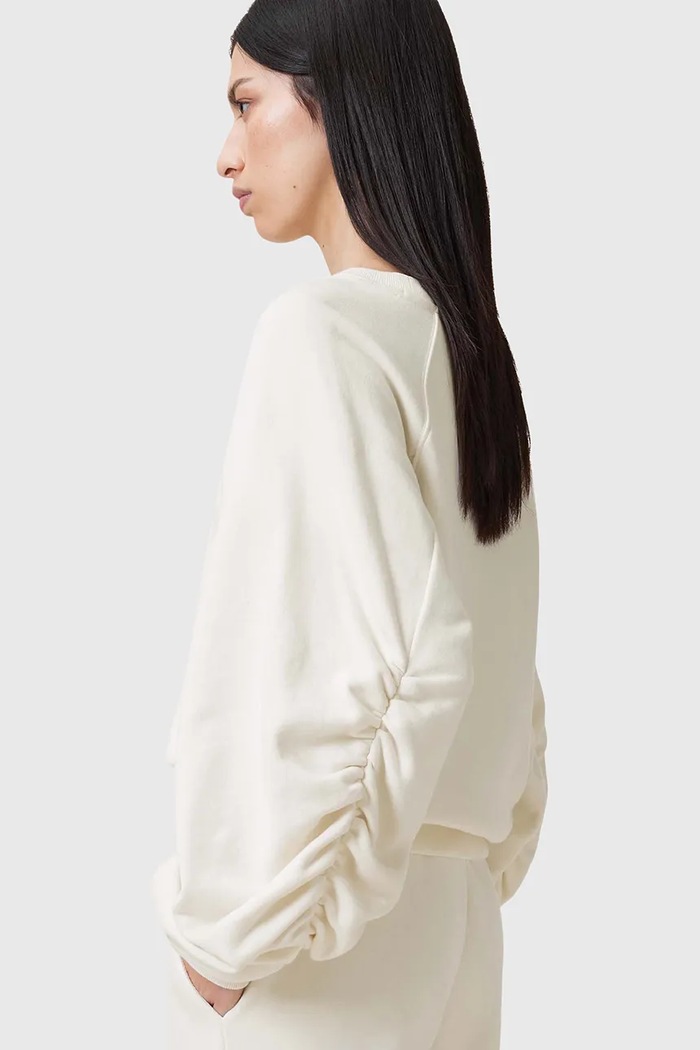 AllSaints pamut melegítőfelső DANI W080JC bézs