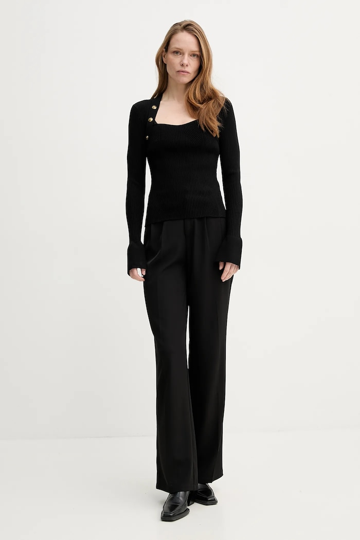 Sveter The Kooples FPUL30090K čierna SS25