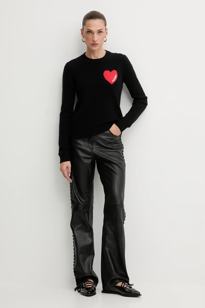 FROM FUTURE pulover de cașmir WPR01195 negru AW25