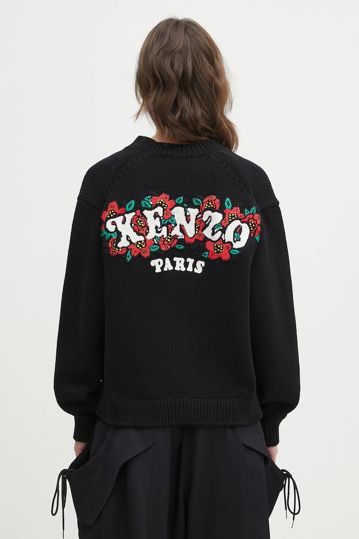 Kenzo woolen cardigan x Verdy wool black FF52CA4773CX.99J