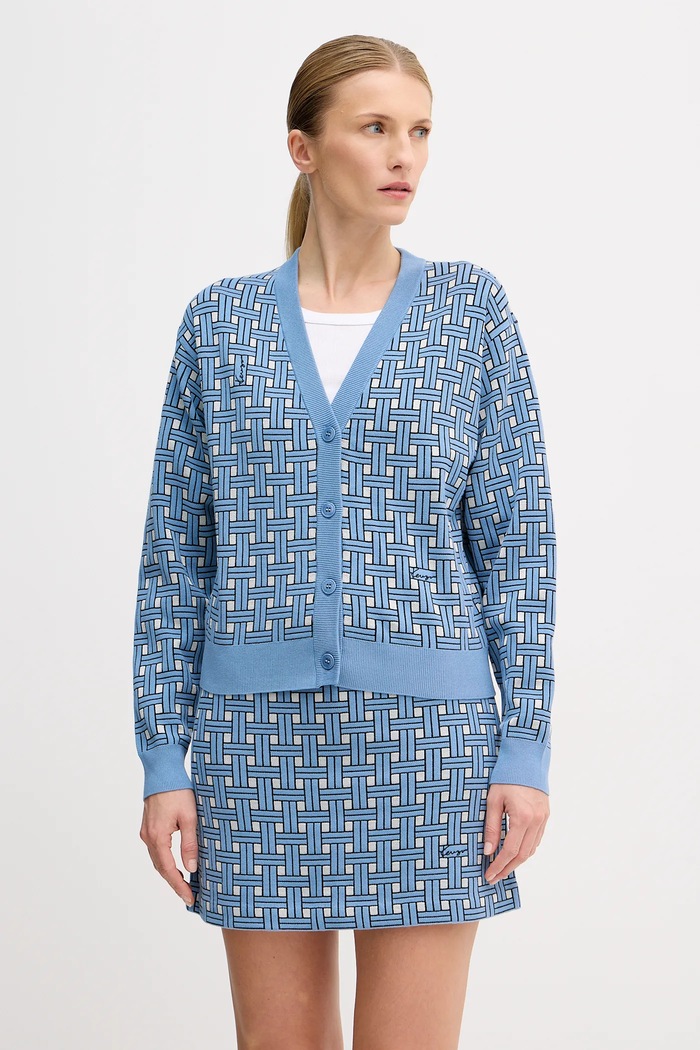 Πλεκτή ζακέτα Kenzo άλλο μπλε FF52CA4943CO.64