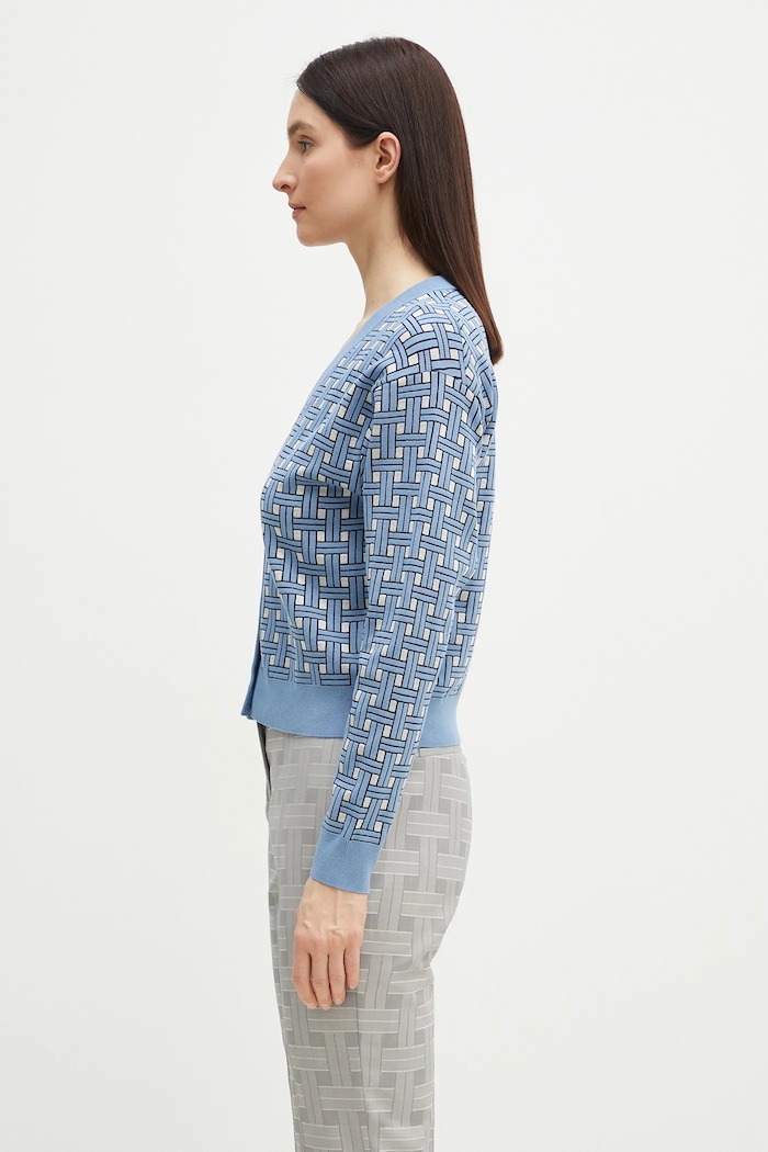 Kardigan Kenzo FF52CA4943CO.64 modrá SS25