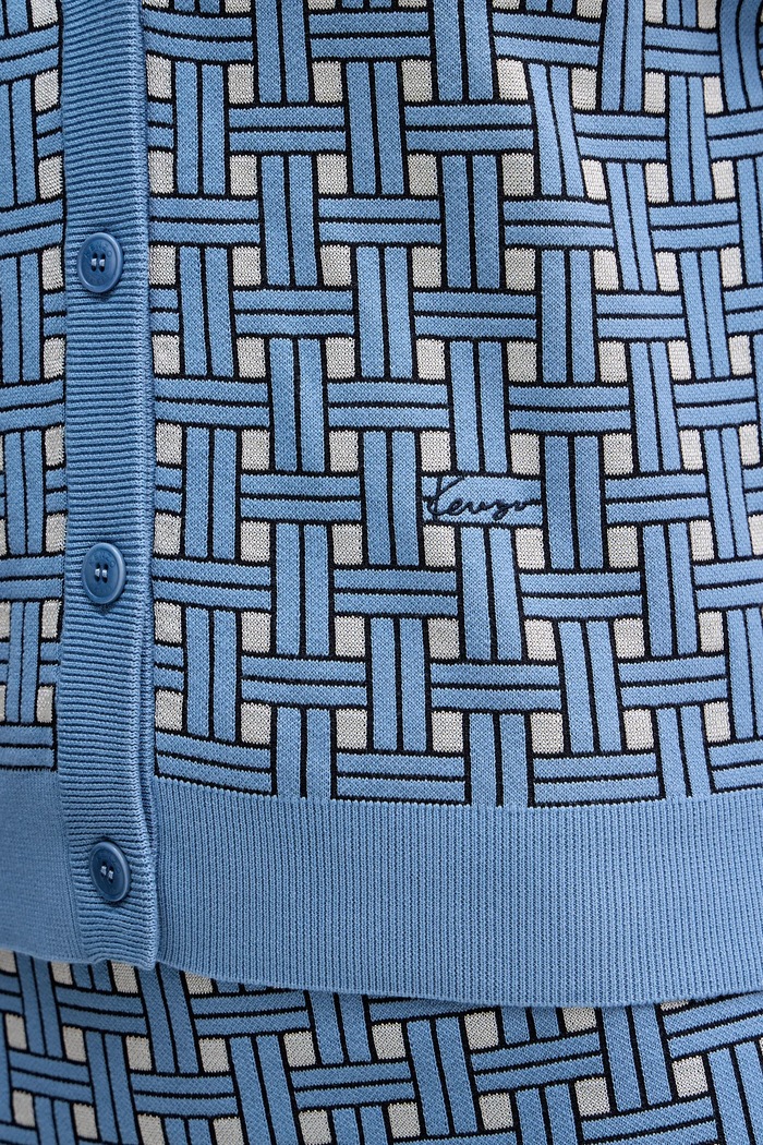 Πλεκτή ζακέτα Kenzo FF52CA4943CO.64 μπλε