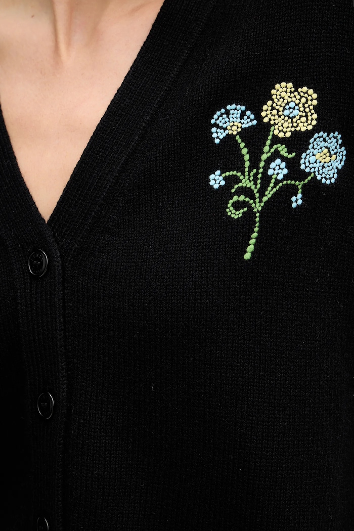 Vlněný svetr Kenzo Jungle Flower FF52CA4993CN.99J černá