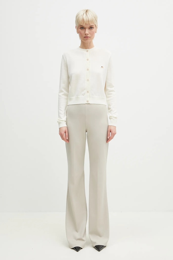 Fiorucci cardigan din lână Angel Patch W02SPKCA337KN03WH02 bej