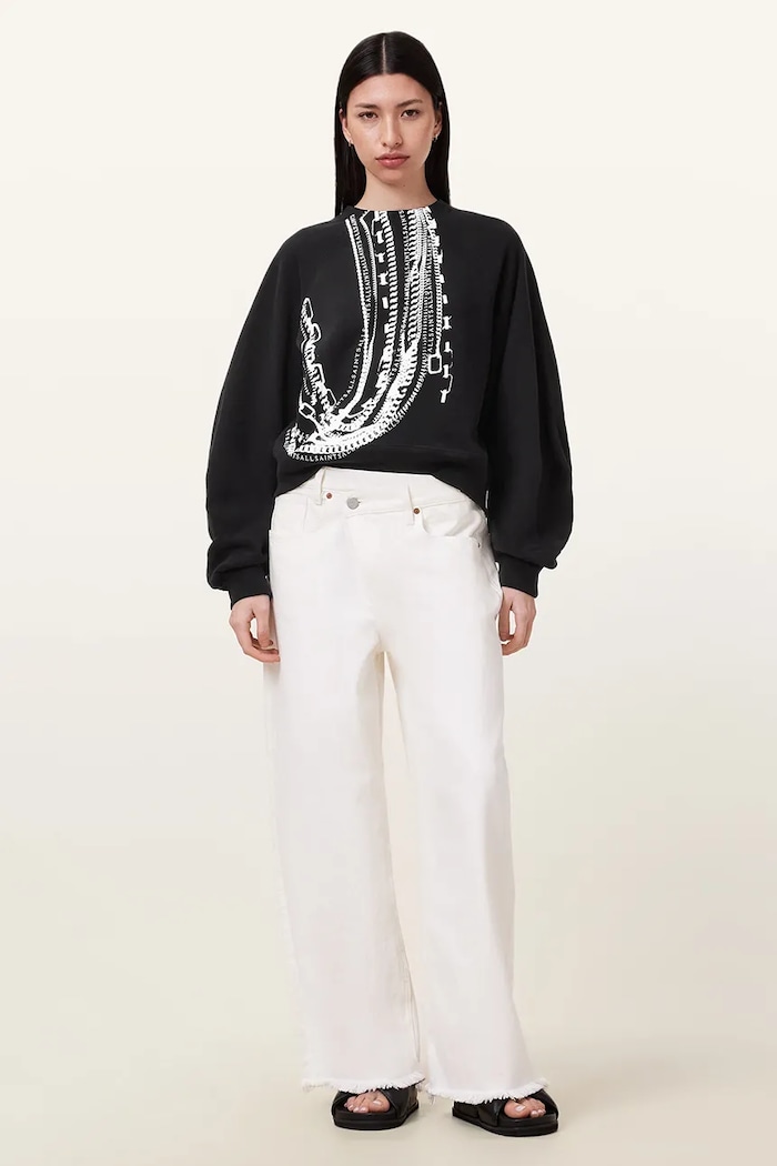 AllSaints hanorac de bumbac METALLO DANA W040JC