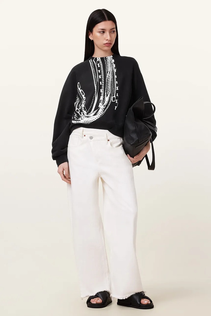 AllSaints hanorac de bumbac METALLO DANA W040JC