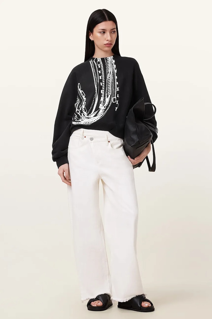 AllSaints hanorac de bumbac METALLO DANA W040JC