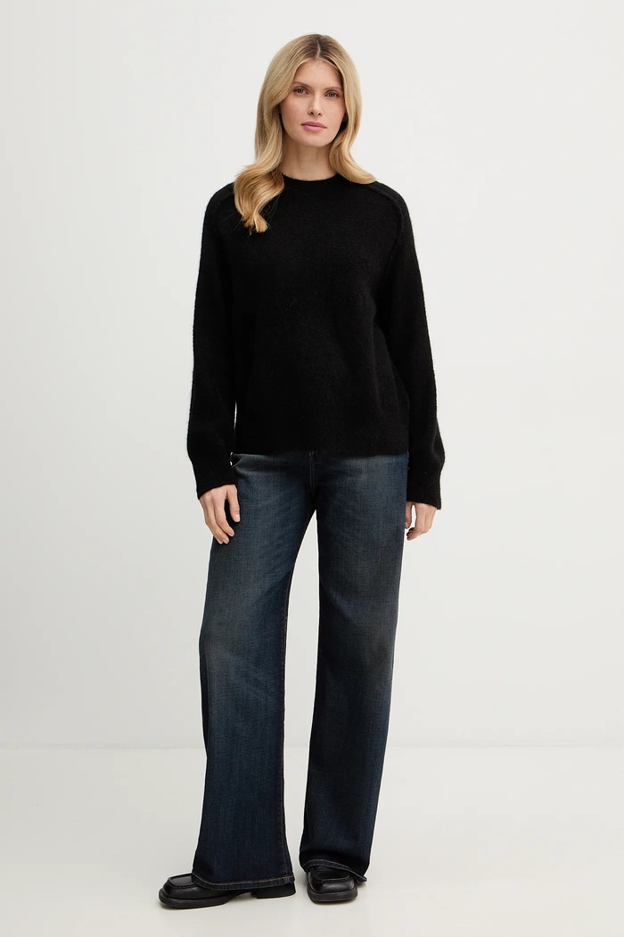 Sveter A.P.C. Pull Naomie WPABE.F23283 čierna SS25