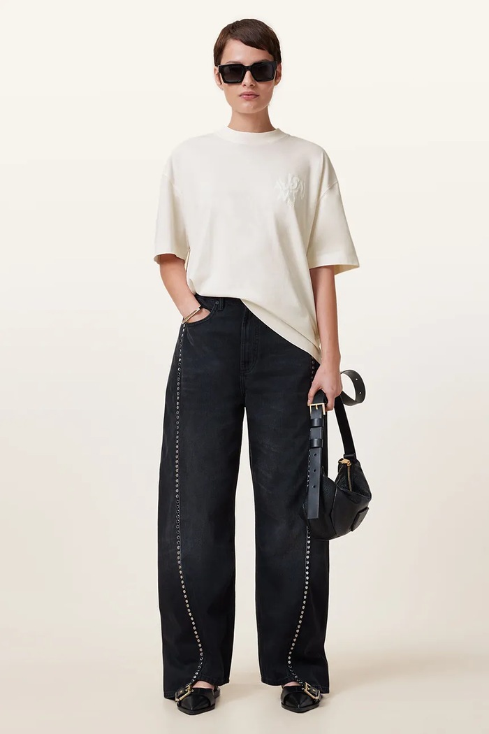 AllSaints T-shirt bawełniany ORLANDO ETTA W267JB